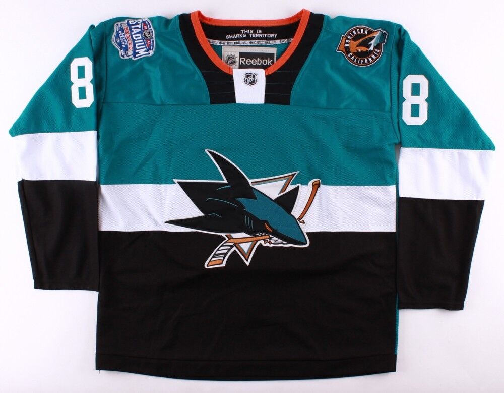 Brent Burns Autographed San Jose Sharks Teal Jersey, Includes two
