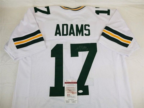 Davante Adams Signed Green Bay Packers White Jersey (JSA) All Pro Wide Receiver