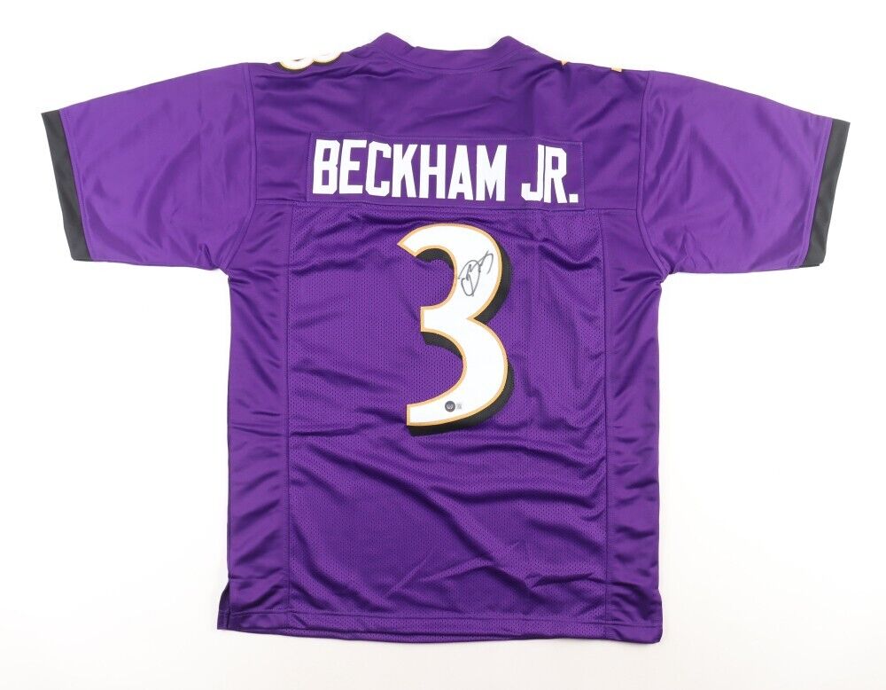 Odell Beckham Jr. Signed Rams Jersey Inscribed SB LVI Champs & First TD  Of Game (Beckett)