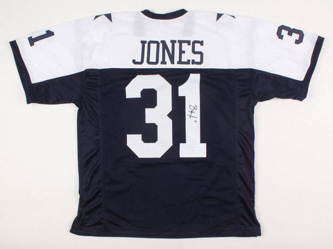 Byron Jones Signed Cowboys Throwback Jersey (JSA COA) Dallas 2015 #1 Draft Pick