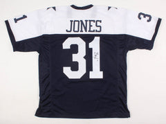 Byron Jones Signed Cowboys Throwback Jersey (JSA COA) Dallas 2015 #1 Draft Pick