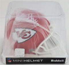 Christian Okoye Signed Kansas City Chiefs Mini Helmet (JSA) Nigerian Nightmare