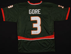 Frank Gore Signed Miami Hurricane Jersey (Beckett COA) 5×Pro Bowl Running Back