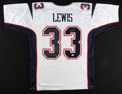 Dion Lewis Signed Patriots Jersey (JSA)  3 Touchdowns in 1 Playoff Game 01/15/17