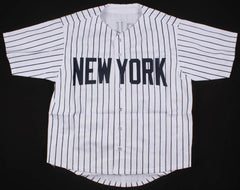 Miguel Andujar Signed New York Yankees Pinstriped Home Jersey (Beckett COA) 3B