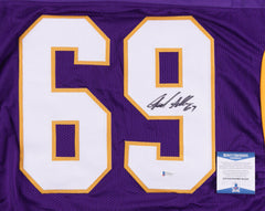 Jared Allen Signed Minnesota Vikings Jersey (Beckett COA) 5xPro Bowl Defnse End