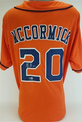 Chas McCormick Signed Astros Jersey (Beckett Hologram) Houston Outfielder