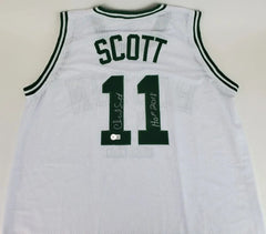 Charlie Scott Signed Boston Celtics Home Jersey Inscribed "HOF 2018" (Beckett)