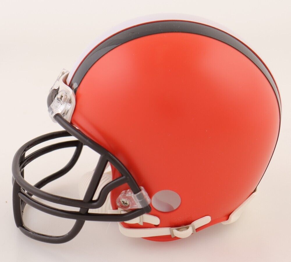 Michael Dean Perry Signed Browns Mini Helmet Inscribed '6x Pro