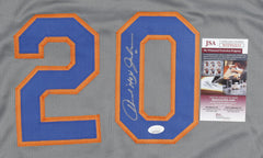 Howard Johnson Signed New York Mets Jersey (JSA COA) 1986 World Champ 3rd Base