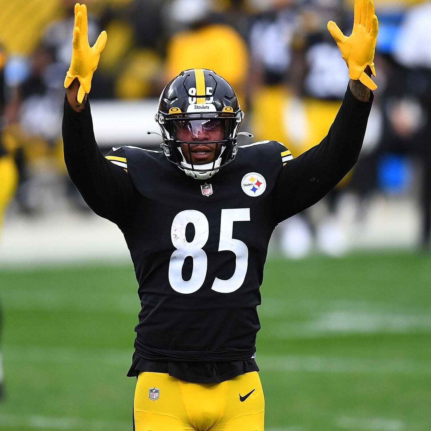 Eric Ebron Signed Pittsburgh Steelers Jersey (Beckett COA)   2018 Pro Bowl T.E.