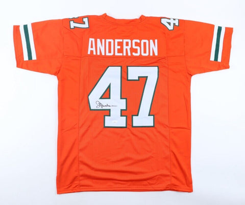 Ottis O.J Anderson Signed Miami Hurricanes Jersey (JSA COA) New York Giants R.B.