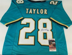 Fred Taylor Signed Jaguars Jersey (JSA COA) Jacksonville R.B. (1998–2008) Gators