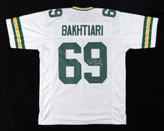 David Bakhtiari Signed Packers Jersey (OKAuthentics) Green Bay 3xPro Bowl O.T.
