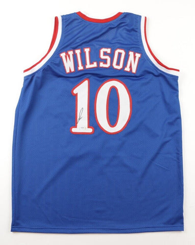 Jalen Wilson Signed Kansas Jayhawk Jersey (PSA) 2022 NCAA Champion Power Forward