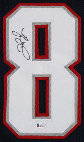 Deion Branch Signed New England Patriots Jersey (Beckett Holo) S,B. XXXIX MVP WR