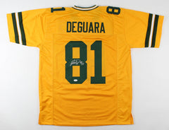 Josiah Deguara Signed Green Bay Packers Throwback Jersey (JSA COA)2020 3rd Rd Pk