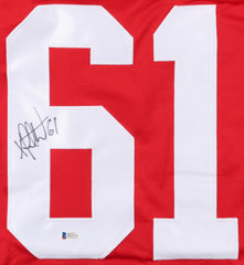 Xavier Ouellet Signed Red Wings Jersey (Beckett COA) Detroit Defenseman