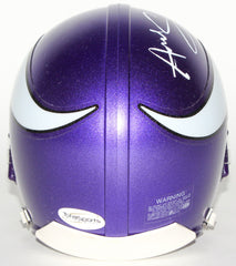 Andrew Sendejo Signed Vikings Mini-Helmet (TSE COA) Minnesota (2011–present)