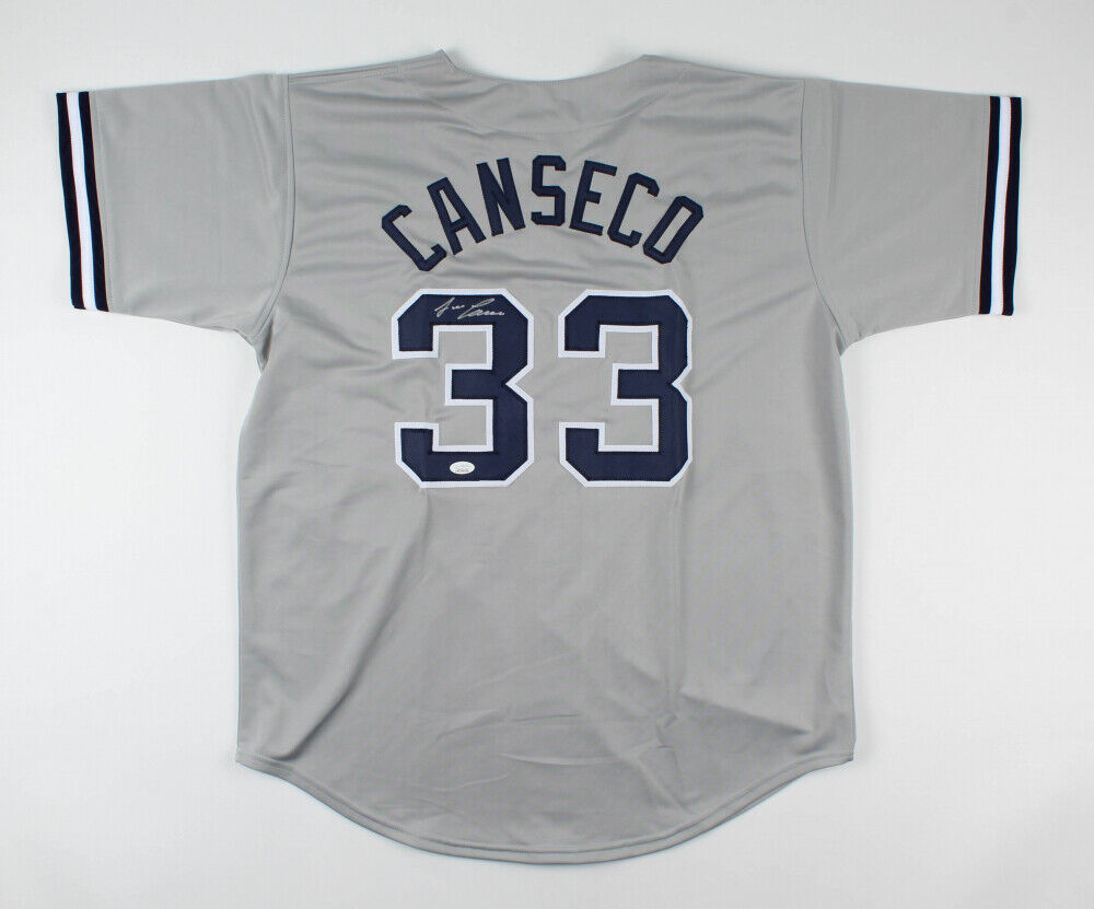 Jose Canseco Signed New York Yankees Jersey (JSA COA) Member 2000 World Champs