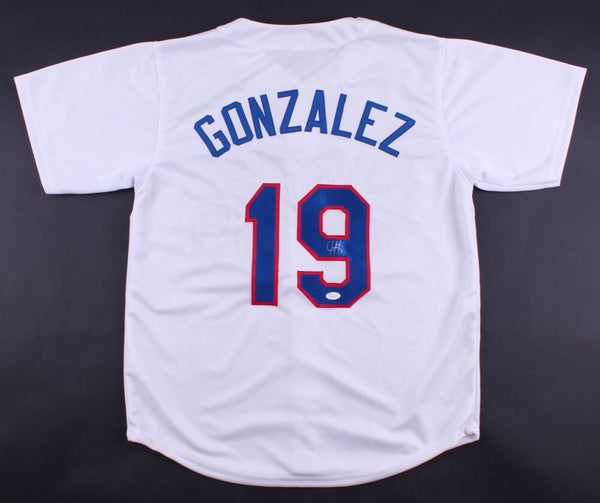 Texas Rangers Juan Gonzalez Autographed Signed Jersey Jsa Coa