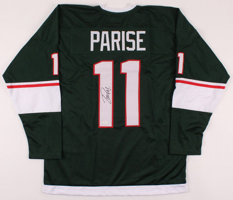 Zach Parise Signed Minnesota Wild Jersey (TSE COA) Career 2005–present / U.N.D.