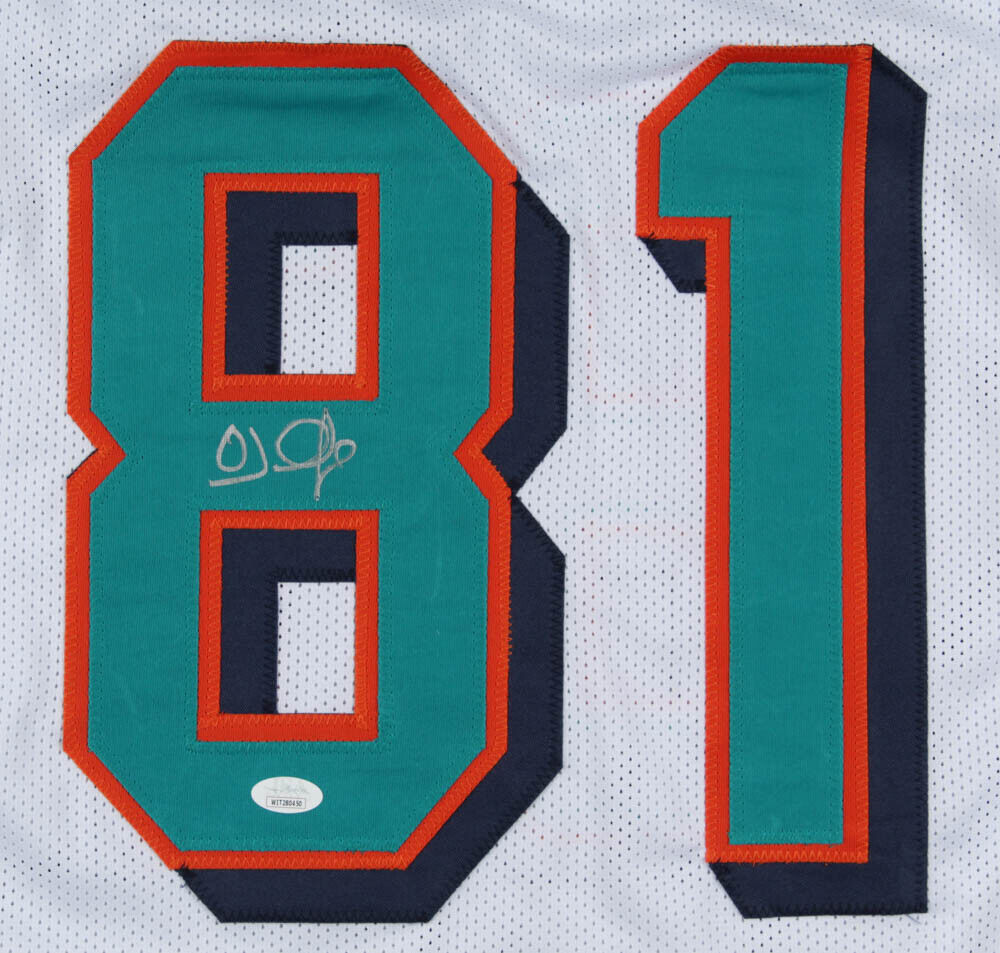 O. J. McDuffie Signed Miami Dolphins Jersey (JSA COA) WR (1993