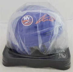 Anders Lee Signed New York Islander Hockey Mini Helmet (Beckett) All Star Winger
