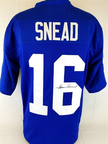 Norm Snead Signed New York Giants Jersey (JSA COA) 4xPro Bowl Quarterback