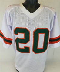 Bernie Kosar Signed Miami Hurricanes White Jersey (JSA COA) 1983 National Champs