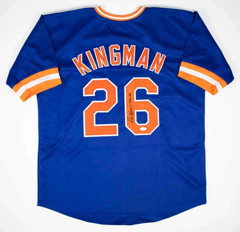Dave Kingman Signed New York Mets Jersey Inscribed "442 HR" (JSA COA) Left Field