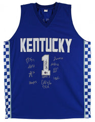 2021 Kentucky Wildcats Team Signed John Caliparii Jersey (Beckett Holo) 12 Sigs.