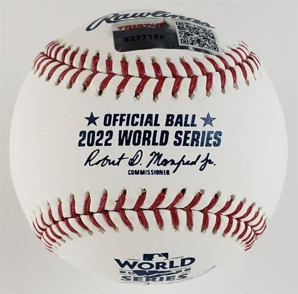 Bryan Abreu Signed Autographed 2022 World Series Baseball Houston Astros  tristar