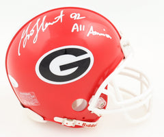 Garrison Hearst Signed Georgia Bulldogs Mini Helmet (JSA COA) 49ers All Pro R.B.