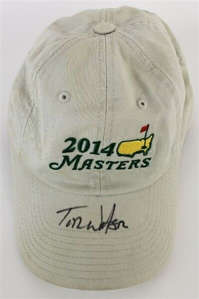 Tom Watson 2xMasters Champ Signed 2014 Masters Adjustable Hat (JSA COA) PGA HOF