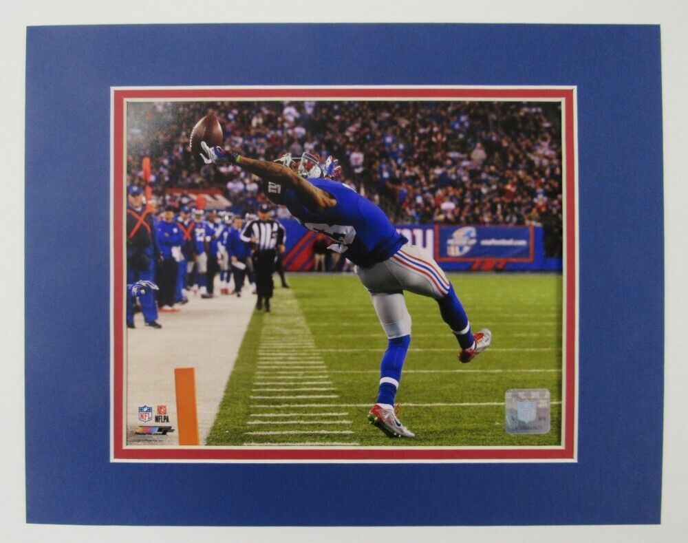 Odell Beckham New York Giants Matted 11x14 Display Ready for Framing / The Catch