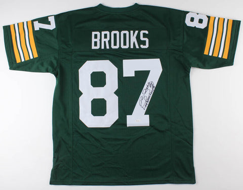 Robert Brooks Signed Green Bay Packers Jersey Inscribed "Lambeau Leap"  JSA Holo