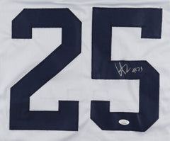 Hassan Haskins Signed Michigan Wolverine White Jersey (JSA Holo) Sr Running Back