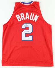 Custom jersey, everything sewn on, size XL. Hand-signed and inscribed by Christi