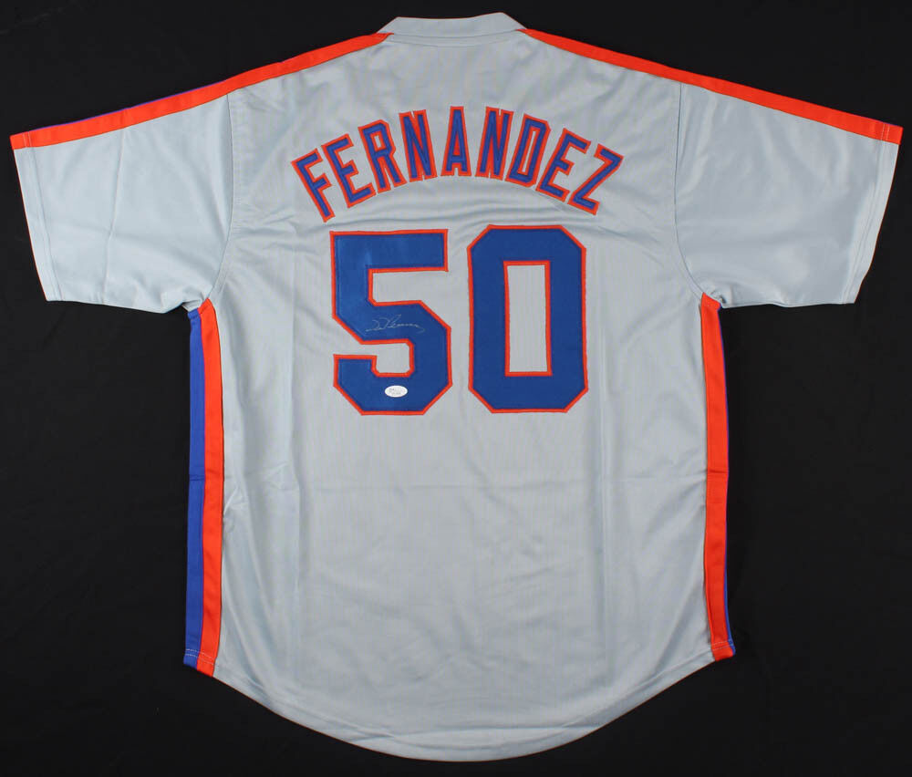 Sid Fernandez Signed New York Mets Jersey (JSA) 1986 World