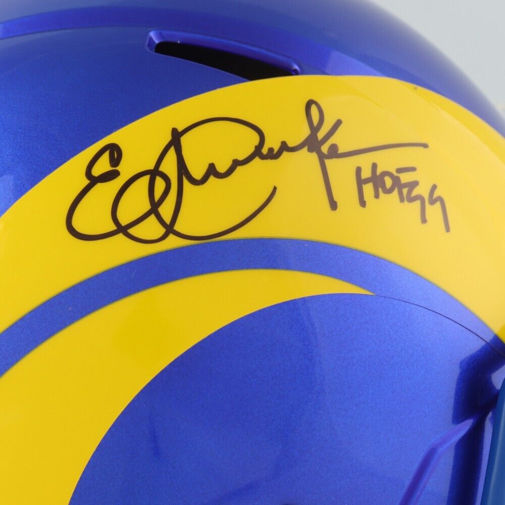 Eric Dickerson Rams Autographed Full Size Speed Replica Helmet