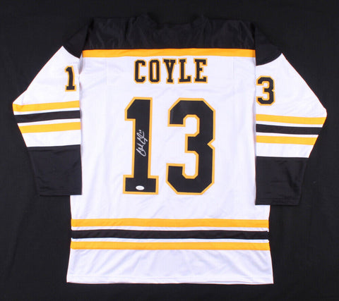 Charlie Coyle Signed Bruins Throwback Jersey (JSA COA)  Boston's 3rd line Center