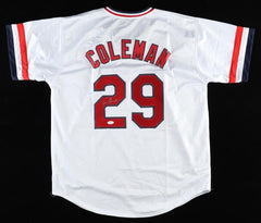 Vince Coleman Signed St. Louis Cardinals Jersey (JSA COA)Rookie of the Year 1985