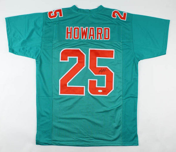 Miami Dolphins Xavien Howard Autographed Pro Style Teal Jersey JSA  Authenticated