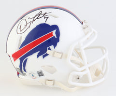 Doug Flutie Signed Buffalo Bills Mini Helmet Beckett / 1998 Comeback Player Year