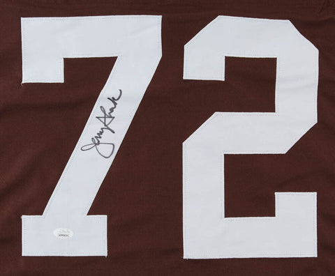 Jerry Sherk Signed Cleveland Browns Jersey (JSA Holo) 4×Pro Bowl Defensve Tackle