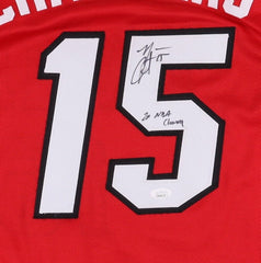 Mario Chalmers signed jersey autographed inscribed NBA Miami Heat