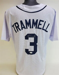 Alan Trammell Signed Tigers Jersey (JSA COA) 19 Year Detroit Shortstop 1977-1996