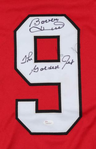 Bobby Hull Signed Chicago Blackhawks Jersey Inscribed "The Golden Jet" (JSA COA)