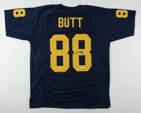 Jake Butt Signed Michigan Wolverines Jersey (Beckett COA) Starting Tight End